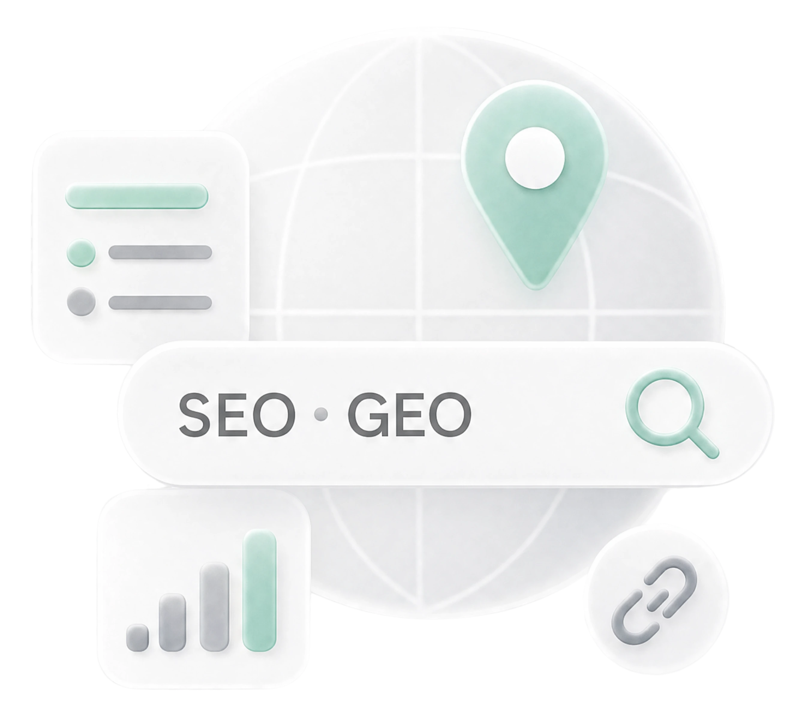 Sichtbarkeit-Icon: SEO, GEO und Suchmaschinen