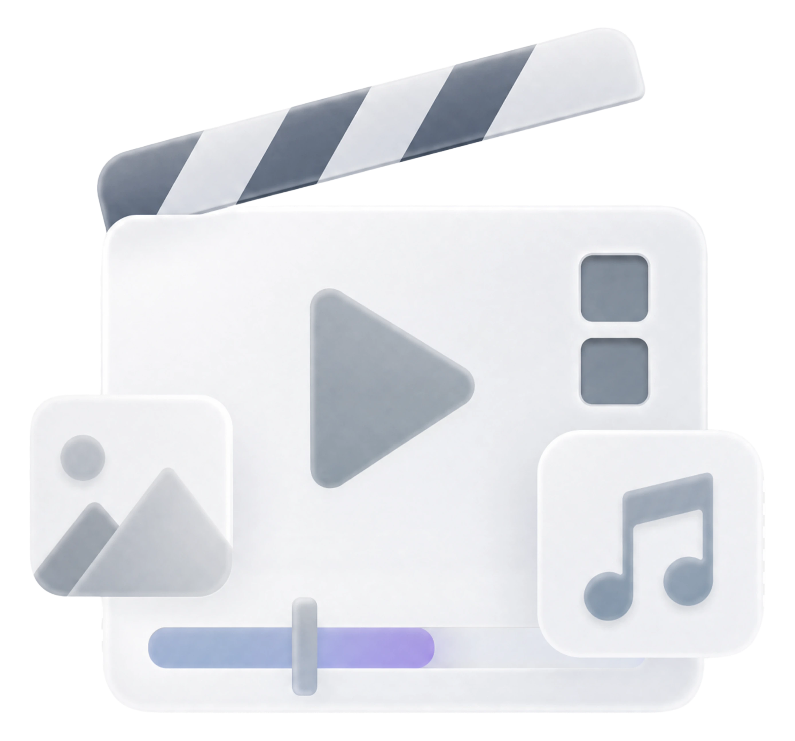Video-Icon: Clip, Schnitt und Ton